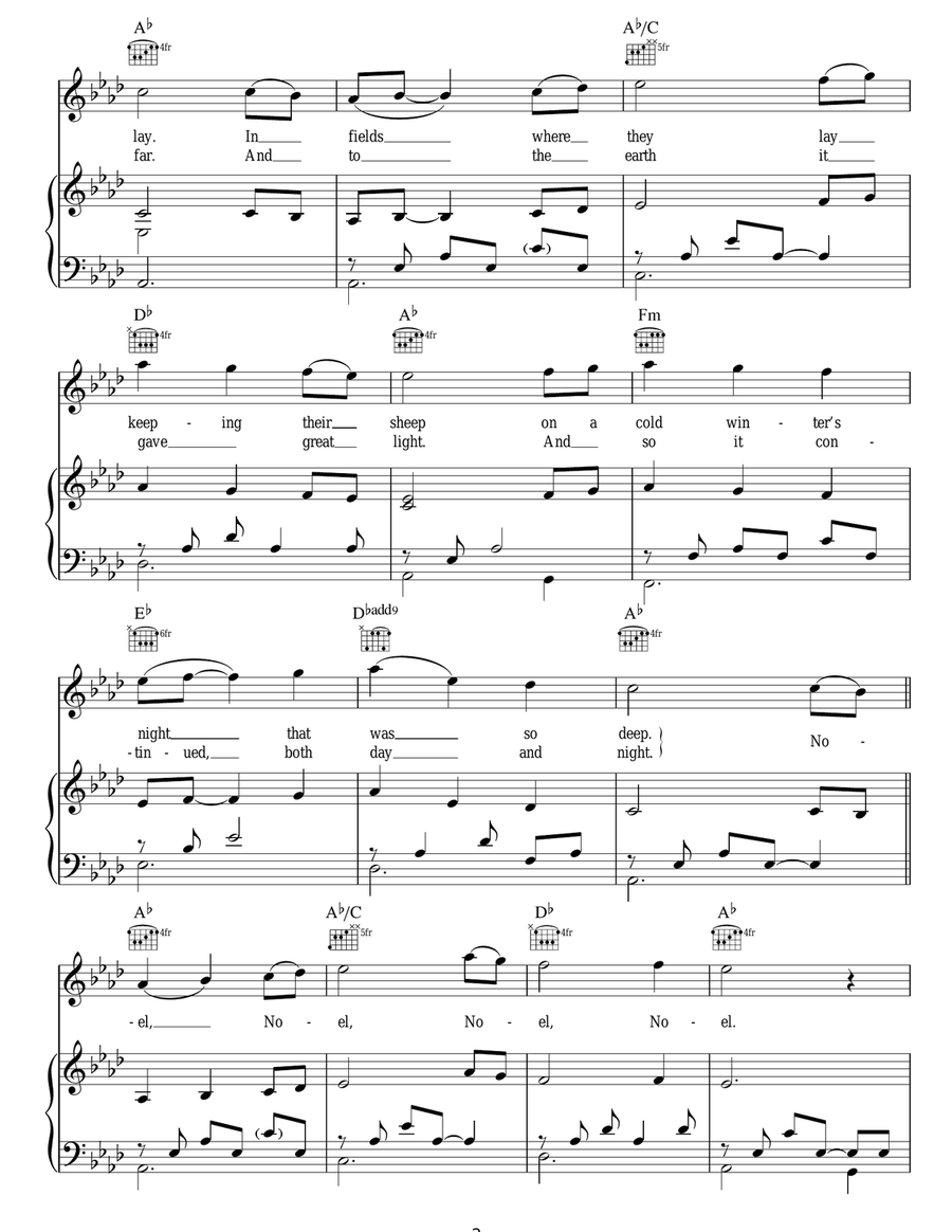 The First Noel The First Noel Acoustic Guitar scores gallery preview page 2