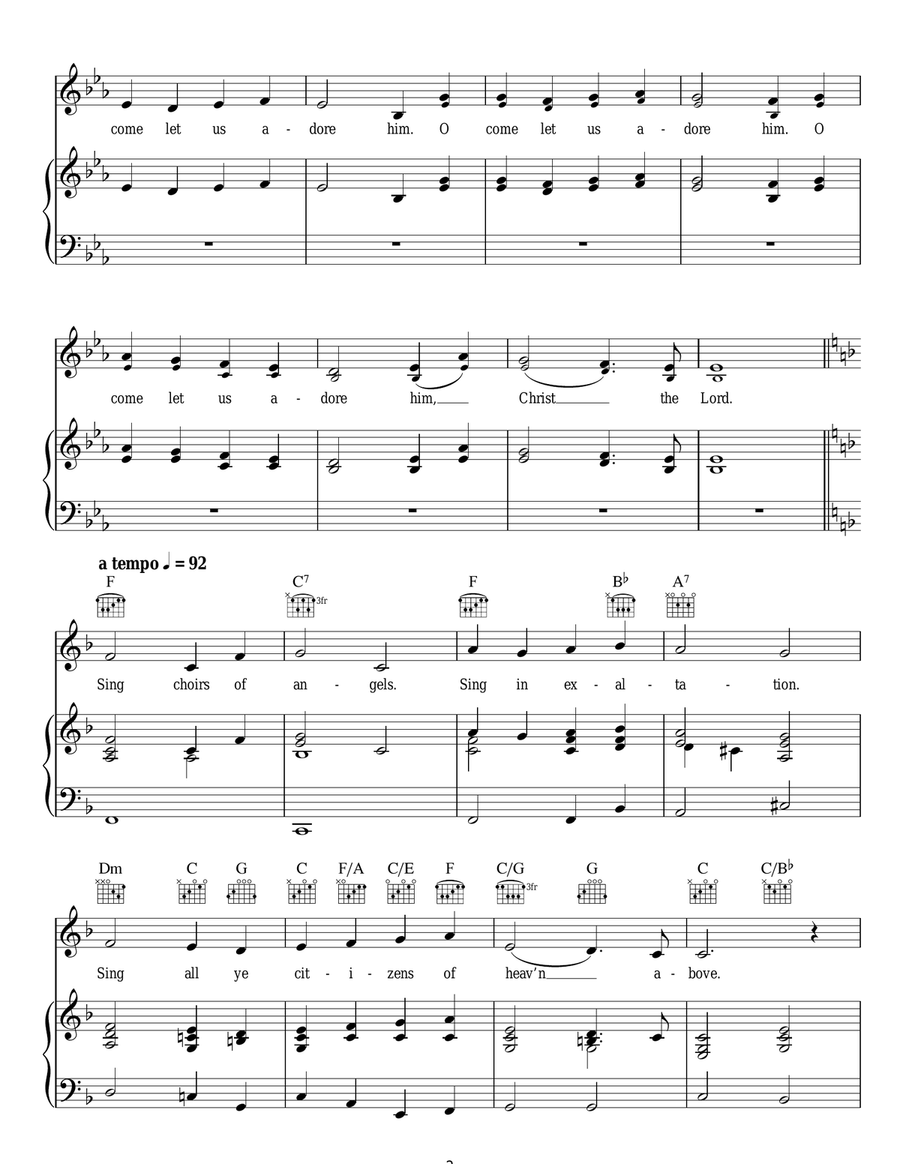 O Come All Ye Faithful O Come All Ye Faithful Acoustic Guitar scores gallery preview page 2
