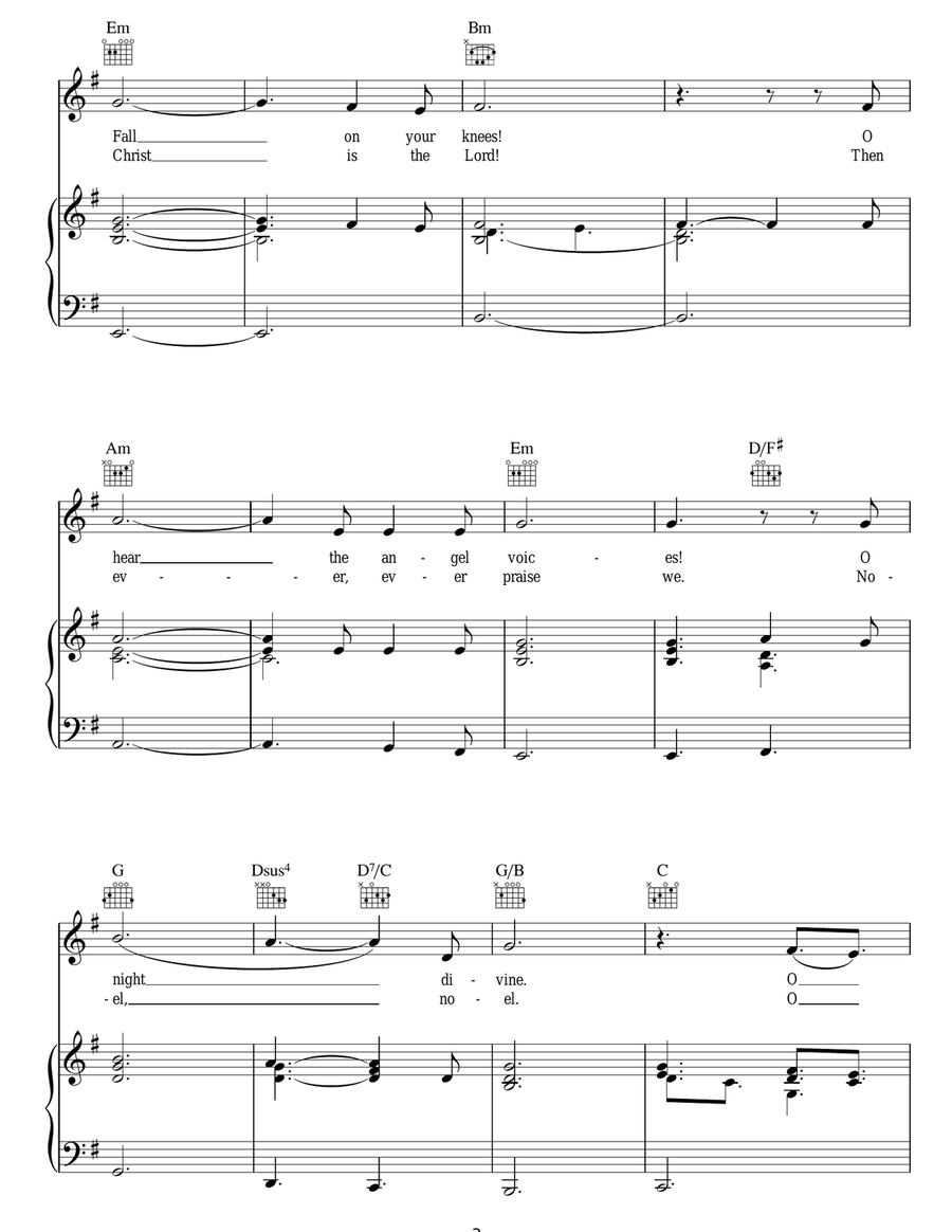 O Holy Night O Holy Night Acoustic Guitar scores gallery preview page 3