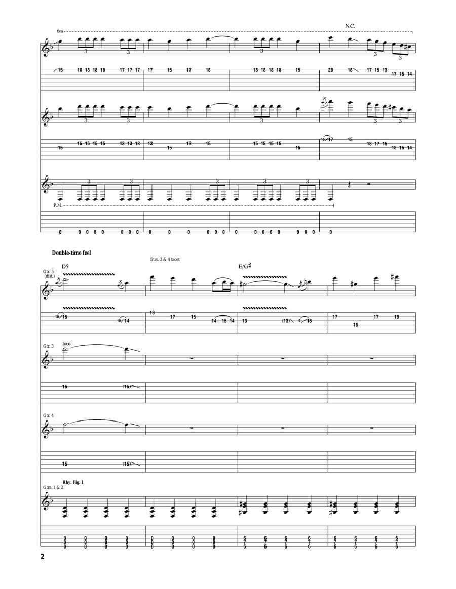 Danger Line Danger Line Acoustic Guitar scores gallery preview page 2