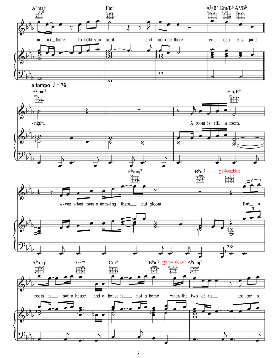 A House Is Not A Home A House Is Not A Home Acoustic Guitar scores gallery preview page 2