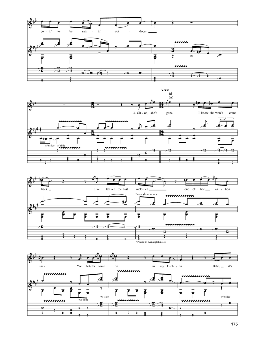 Come On In My Kitchen Come On In My Kitchen Acoustic Guitar scores gallery preview page 3