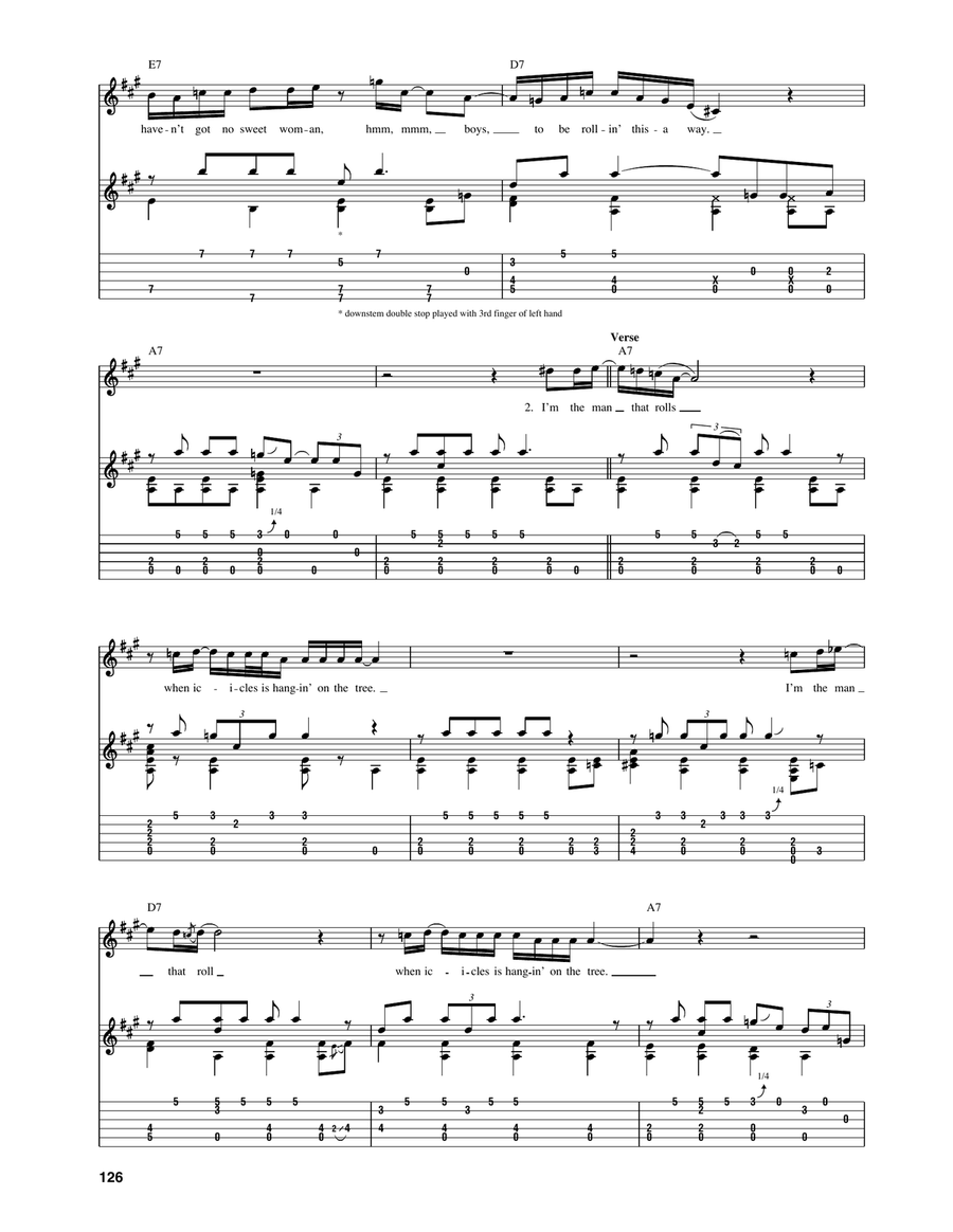 I'm A Steady Rollin' Man (Steady Rollin' Man) Electric Guitar scores gallery preview page 2