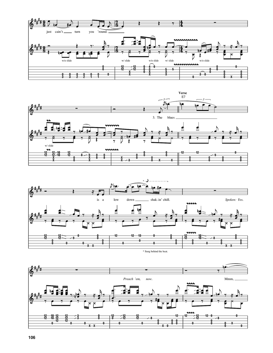 Preachin' Blues (Up Jumped The Devil) Electric Guitar scores gallery preview page 4