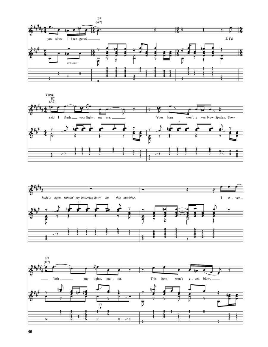 Terraplane Blues Terraplane Blues Electric Guitar scores gallery preview page 2