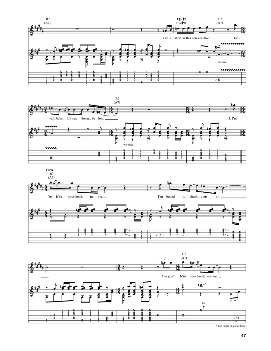 Terraplane Blues Terraplane Blues Electric Guitar scores gallery preview page 3