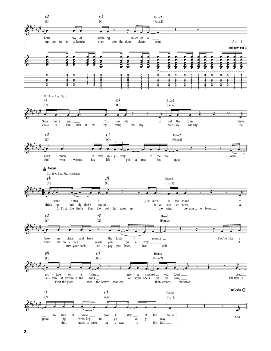 Here Comes A Regular Acoustic Guitar scores gallery preview page 2