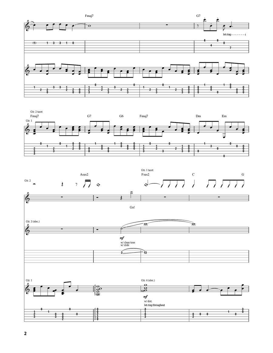 Unsatisfied Unsatisfied Acoustic Guitar scores gallery preview page 2