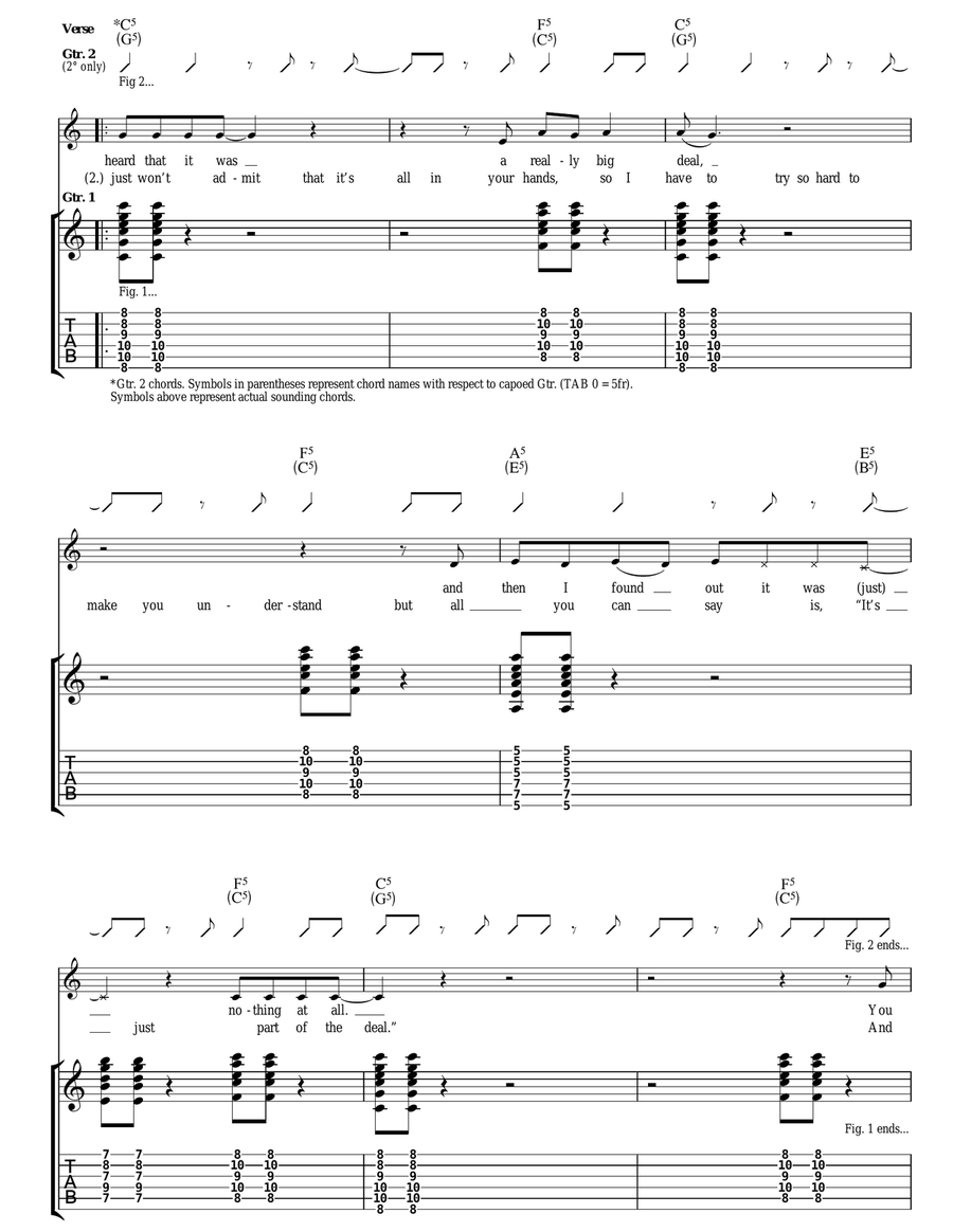 Stumble And Fall Stumble And Fall Acoustic Guitar scores gallery preview page 2