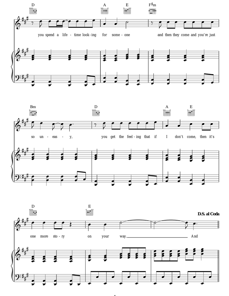 Can't Stop This Feeling I've Got Acoustic Guitar scores gallery preview page 4