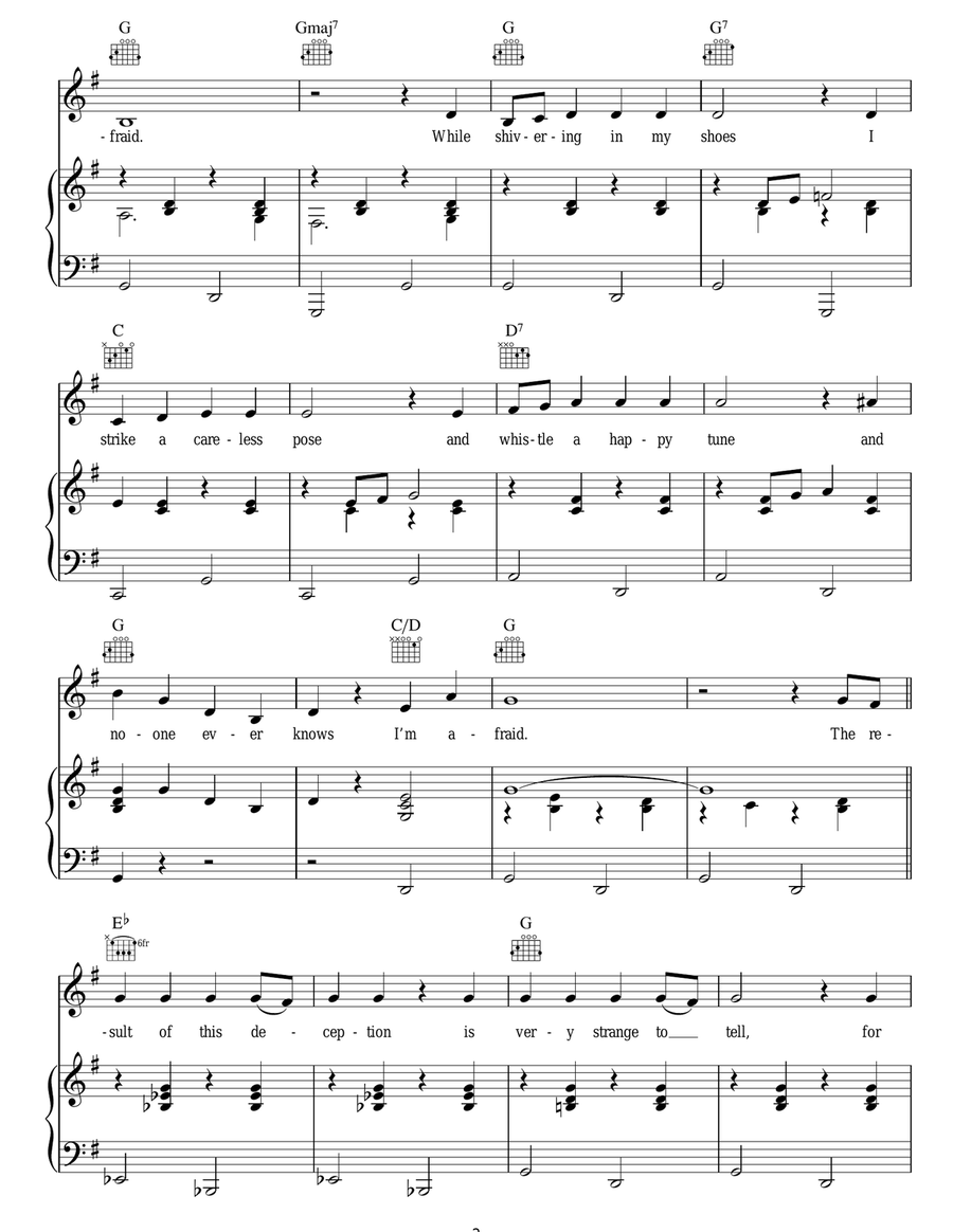 I Whistle A Happy Tune I Whistle A Happy Tune Guitar scores gallery preview page 2