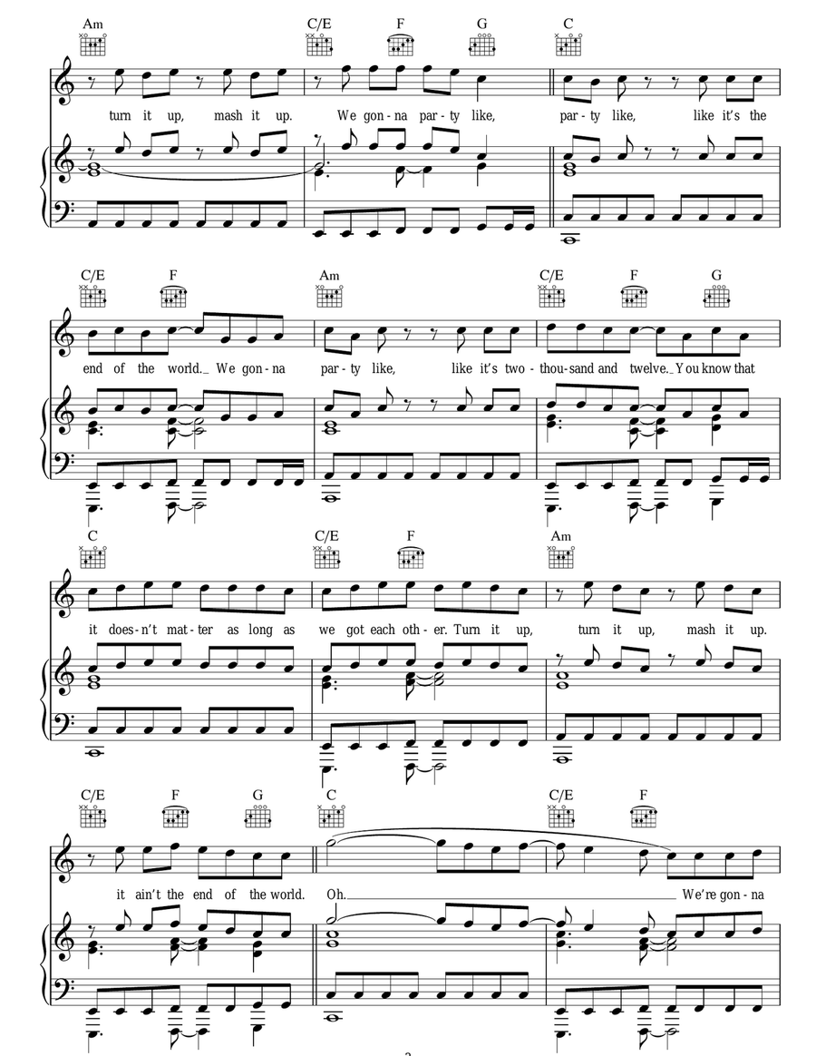 2012 (It Ain't The End) 2012 (It Ain't The End) Acoustic Guitar scores gallery preview page 3