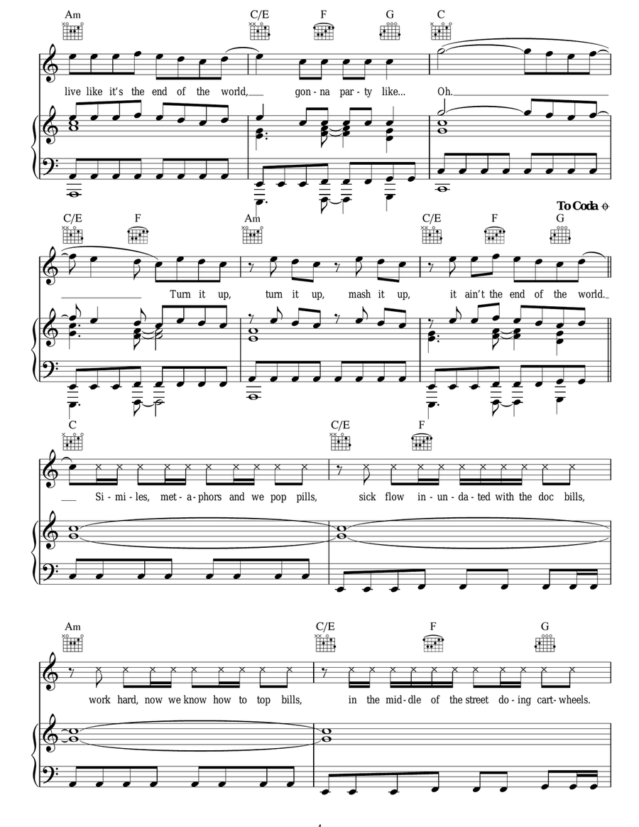 2012 (It Ain't The End) 2012 (It Ain't The End) Acoustic Guitar scores gallery preview page 4