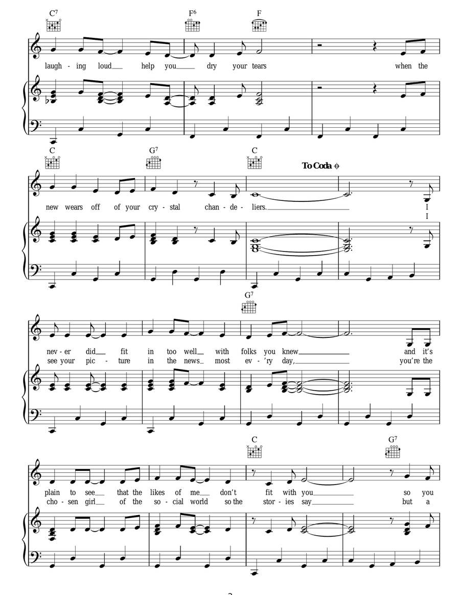 Crystal Chandeliers Crystal Chandeliers Acoustic Guitar scores gallery preview page 2
