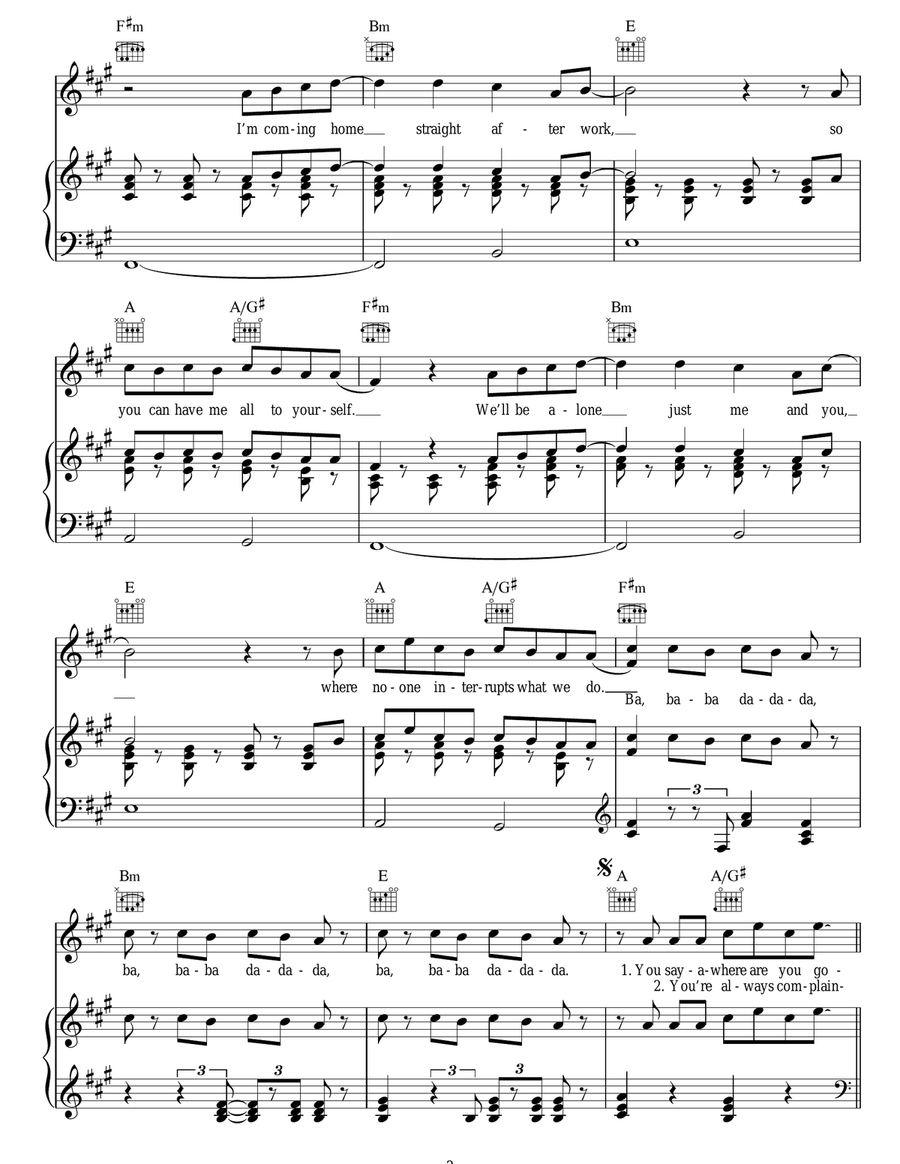 Coming Home Coming Home Acoustic Guitar scores gallery preview page 2