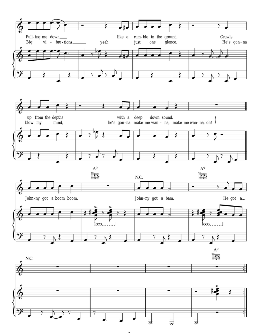 Johnny Got A Boom Boom Johnny Got A Boom Boom Acoustic Guitar scores gallery preview page 3
