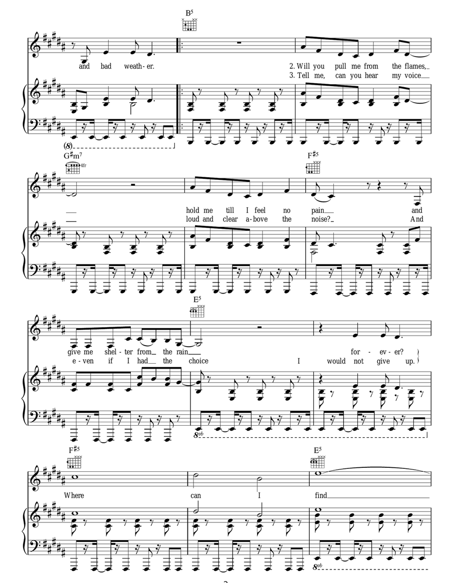 Shine A Light Shine A Light Acoustic Guitar scores gallery preview page 2