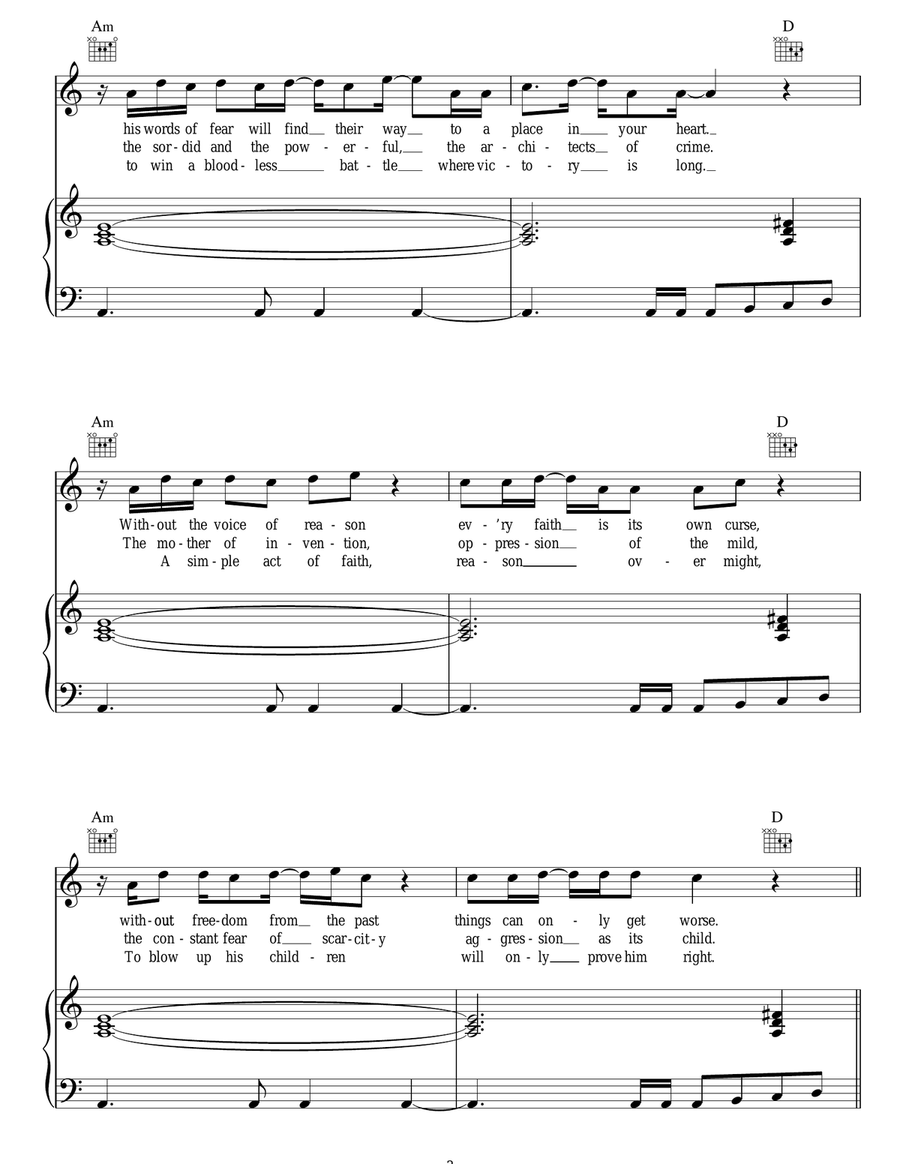 History Will Teach Us Nothing Acoustic Guitar scores gallery preview page 3