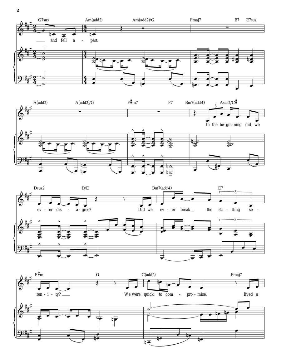 The Holy Secret Piano, Vocal scores gallery preview page 2