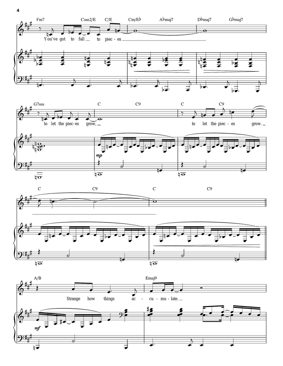 The Holy Secret Piano, Vocal scores gallery preview page 4