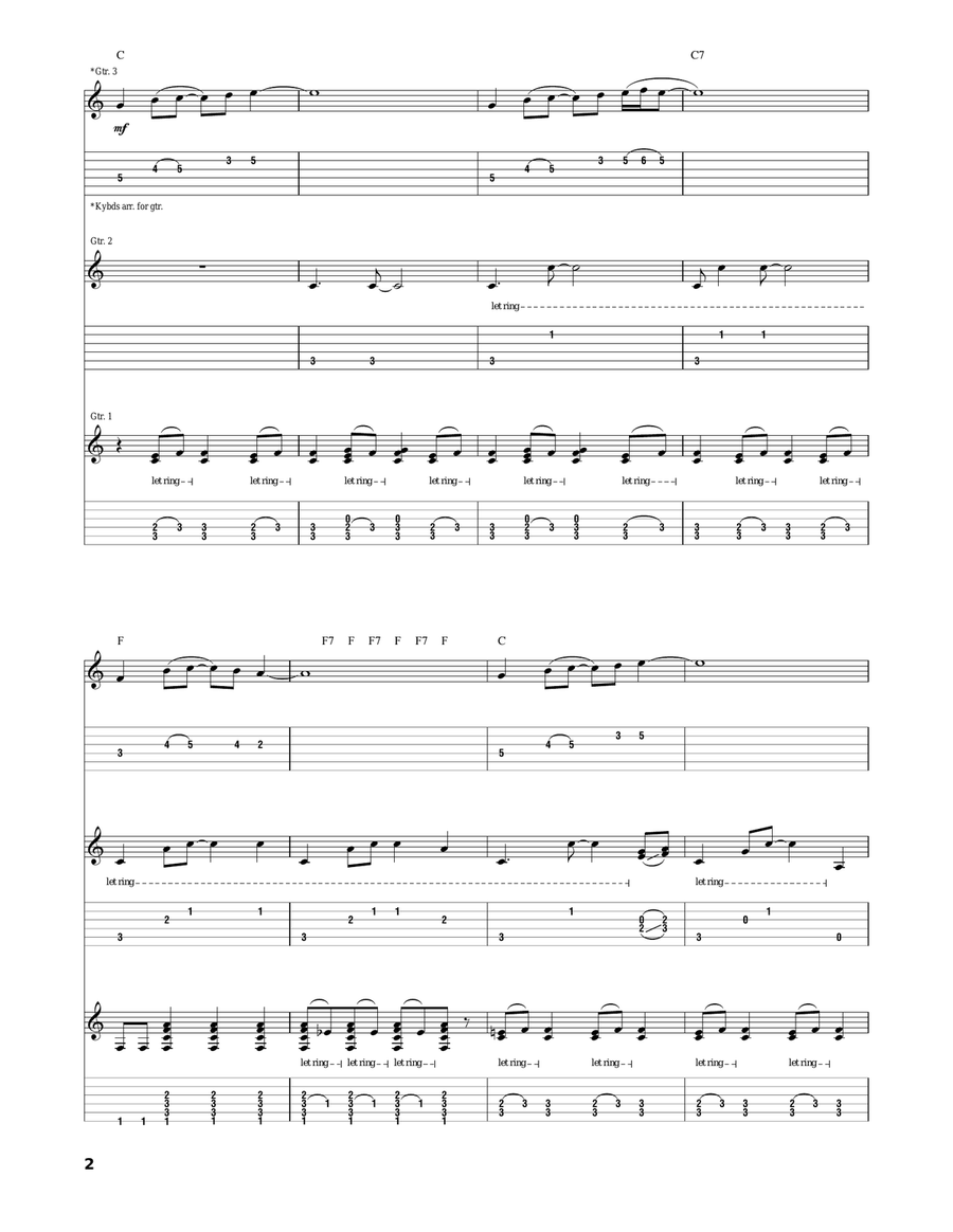Flying Flying Acoustic Guitar scores gallery preview page 2
