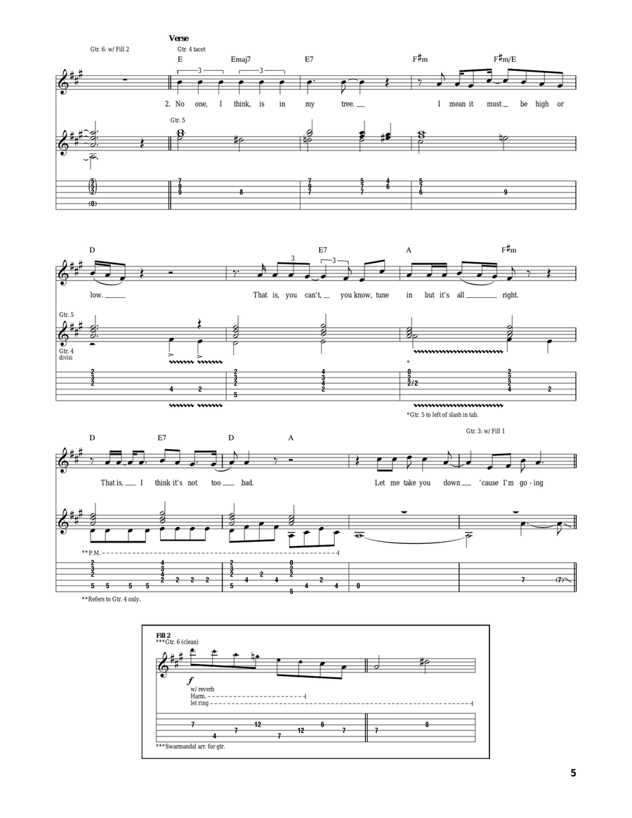 Strawberry Fields Forever Acoustic Guitar scores gallery preview page 5