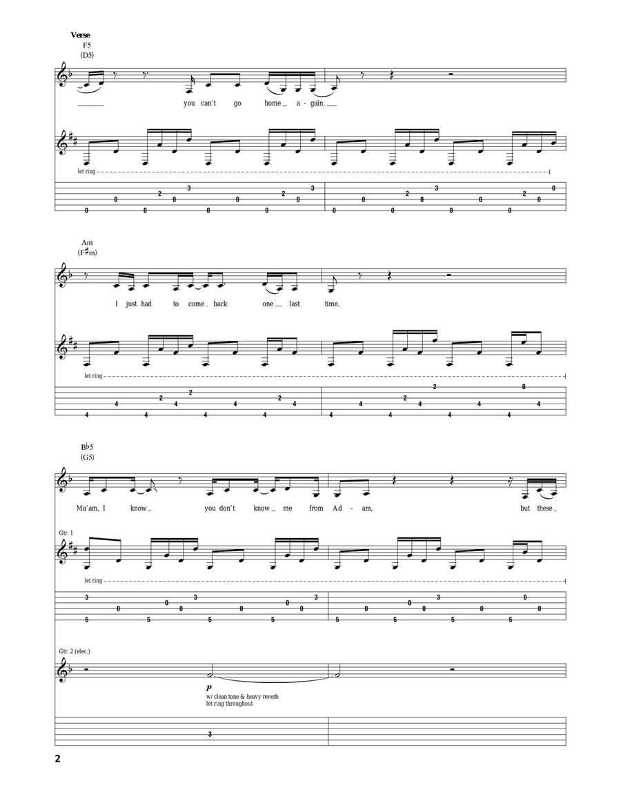 The House That Built Me The House That Built Me Acoustic Guitar scores gallery preview page 2