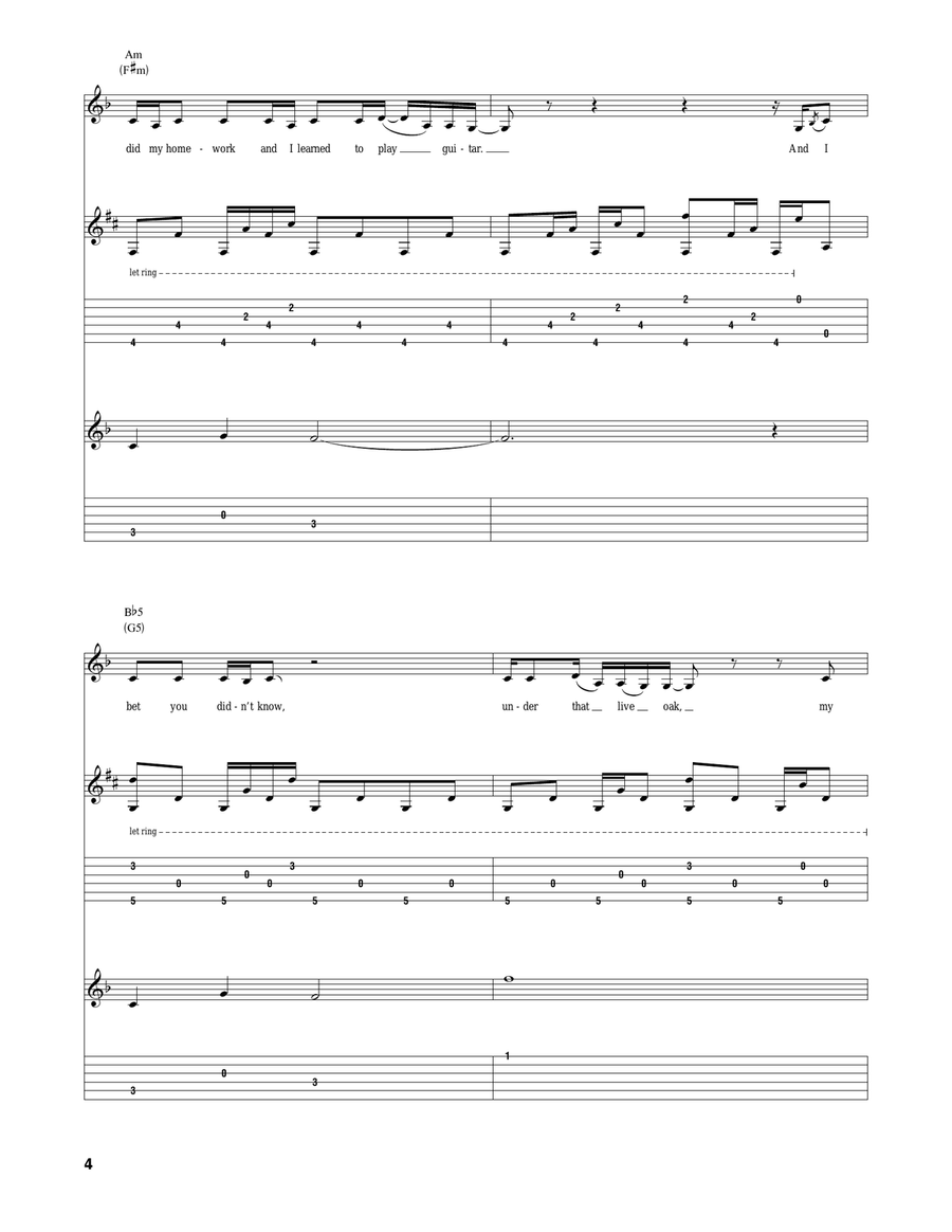 The House That Built Me The House That Built Me Acoustic Guitar scores gallery preview page 4