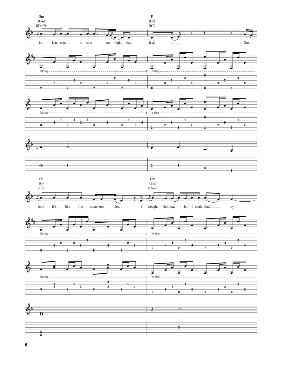The House That Built Me The House That Built Me Acoustic Guitar scores gallery preview page 6