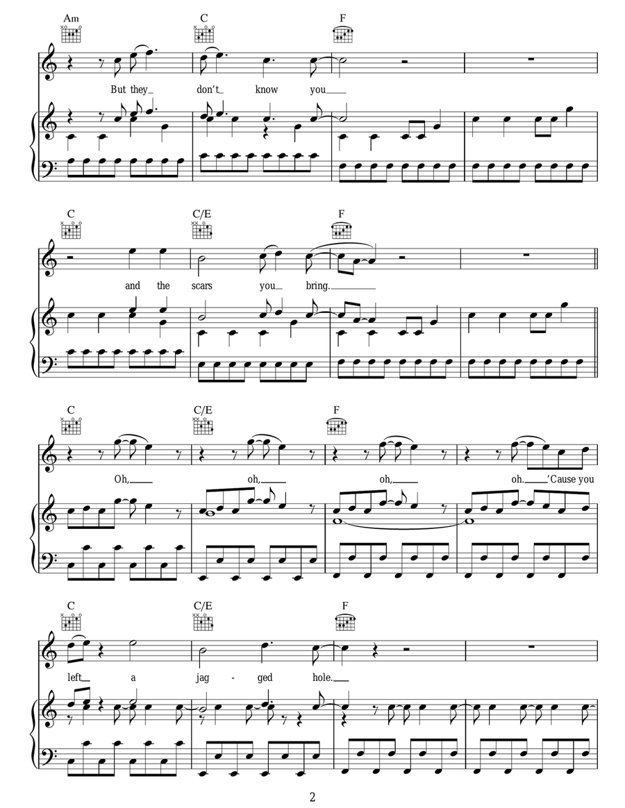 Lose My Mind Lose My Mind Acoustic Guitar scores gallery preview page 2