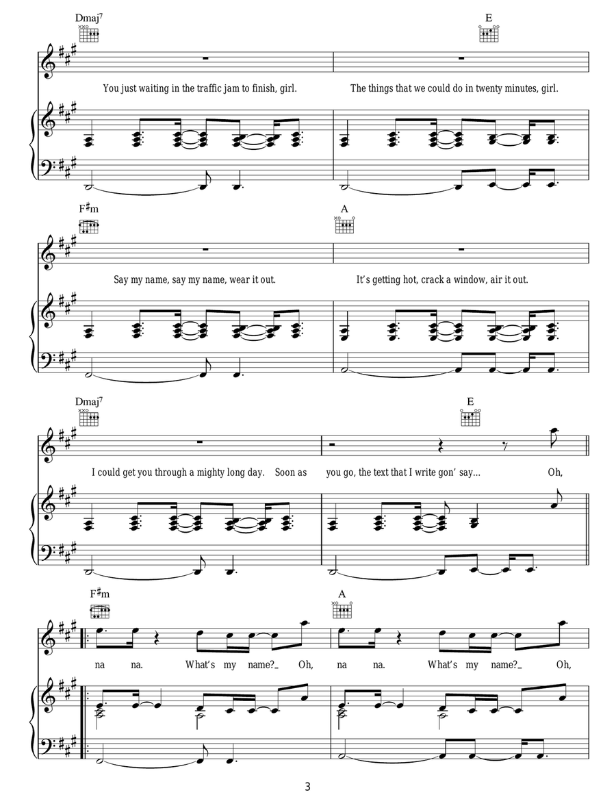 What's My Name? Acoustic Guitar scores gallery preview page 3