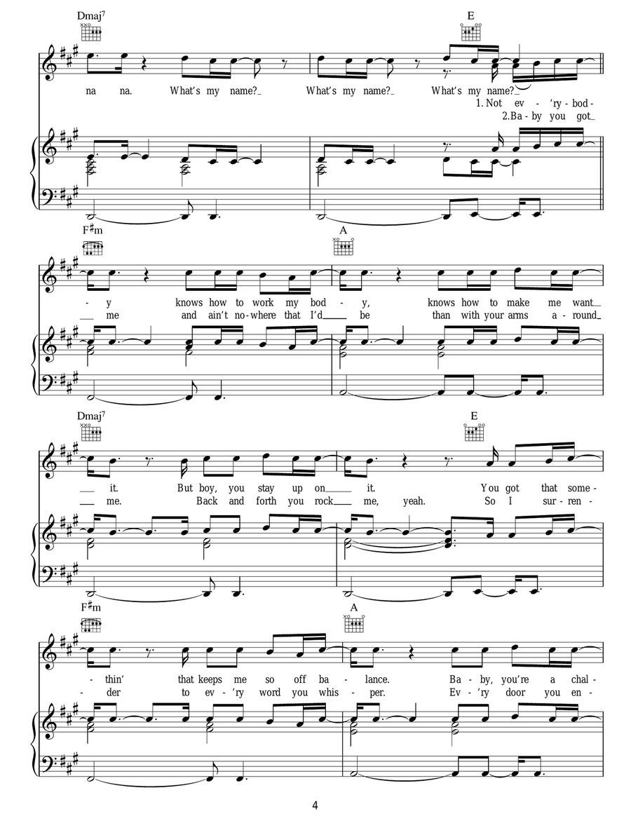 What's My Name? Acoustic Guitar scores gallery preview page 4