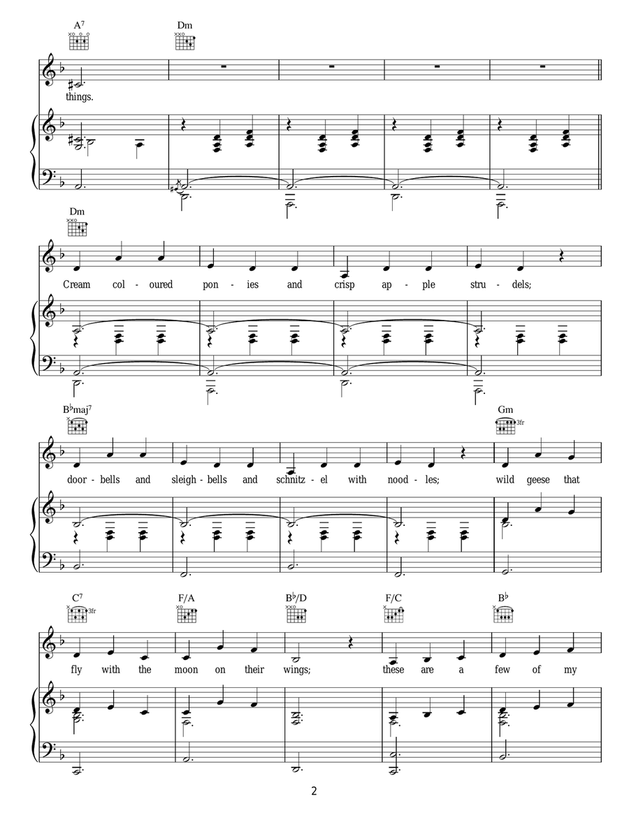 My Favorite Things Guitar scores gallery preview page 2