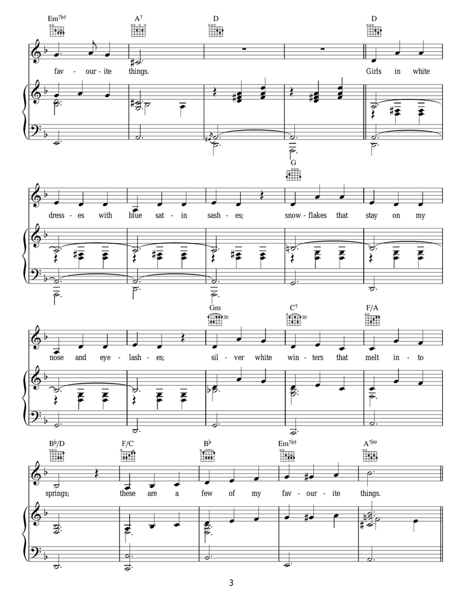 My Favorite Things Guitar scores gallery preview page 3