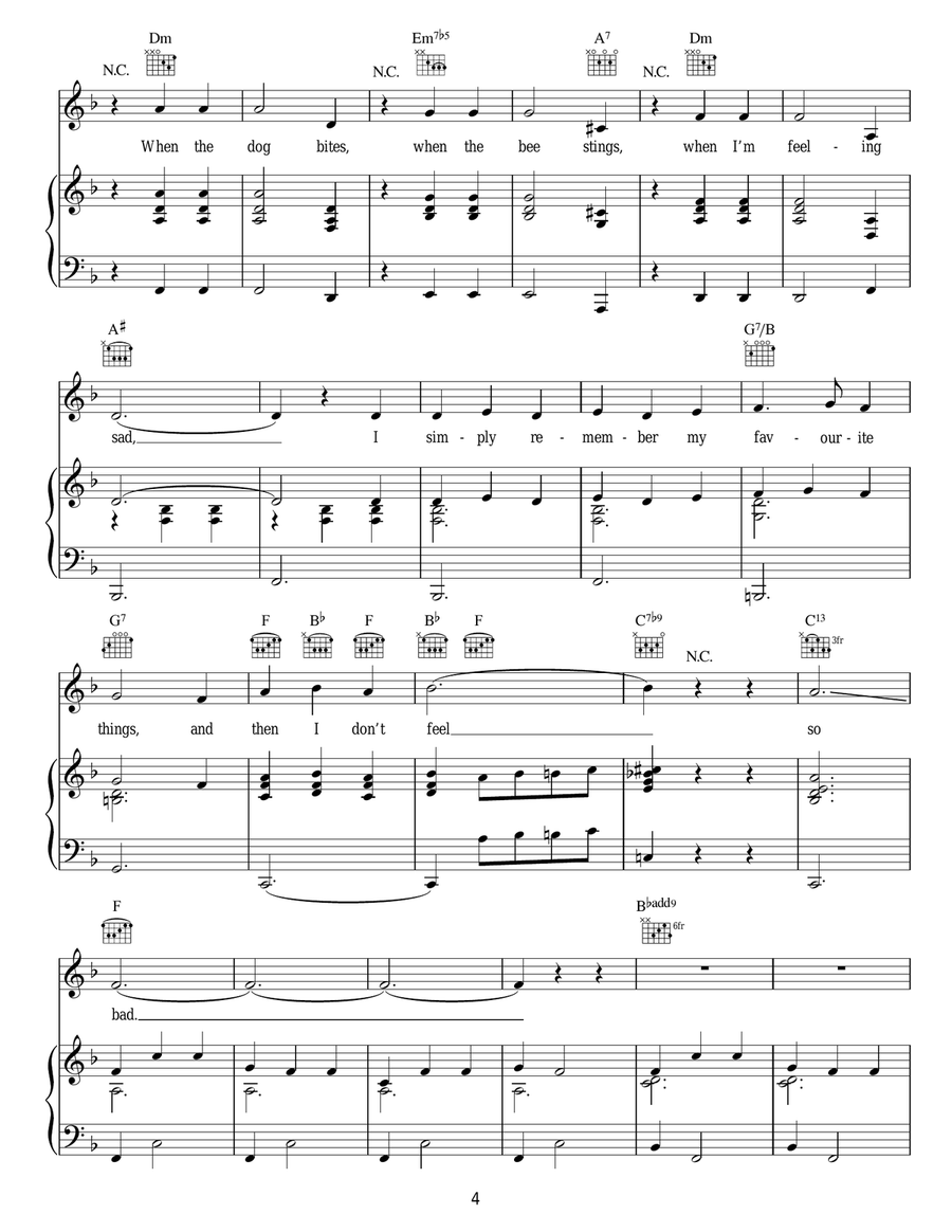 My Favorite Things Guitar scores gallery preview page 4