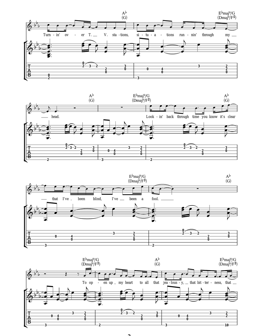Babylon Babylon Acoustic Guitar scores gallery preview page 2