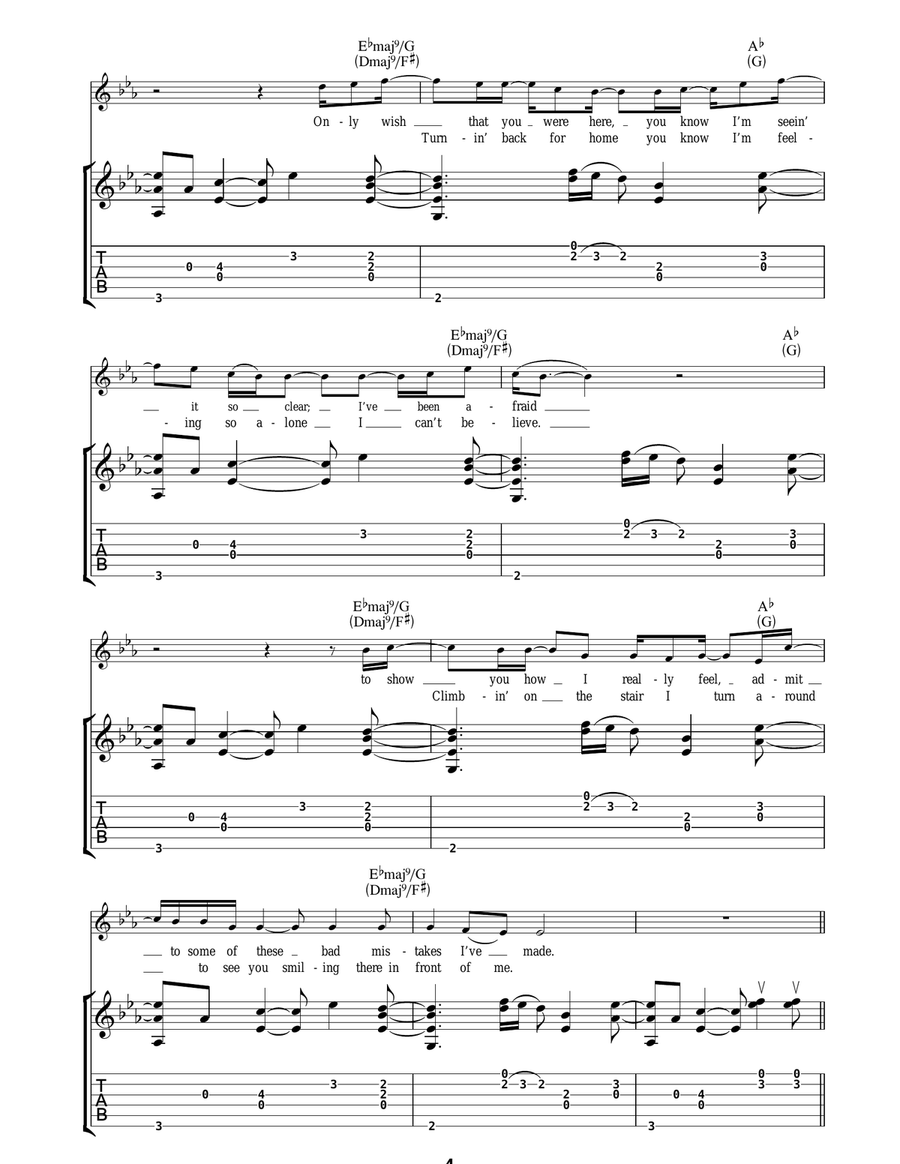 Babylon Babylon Acoustic Guitar scores gallery preview page 4