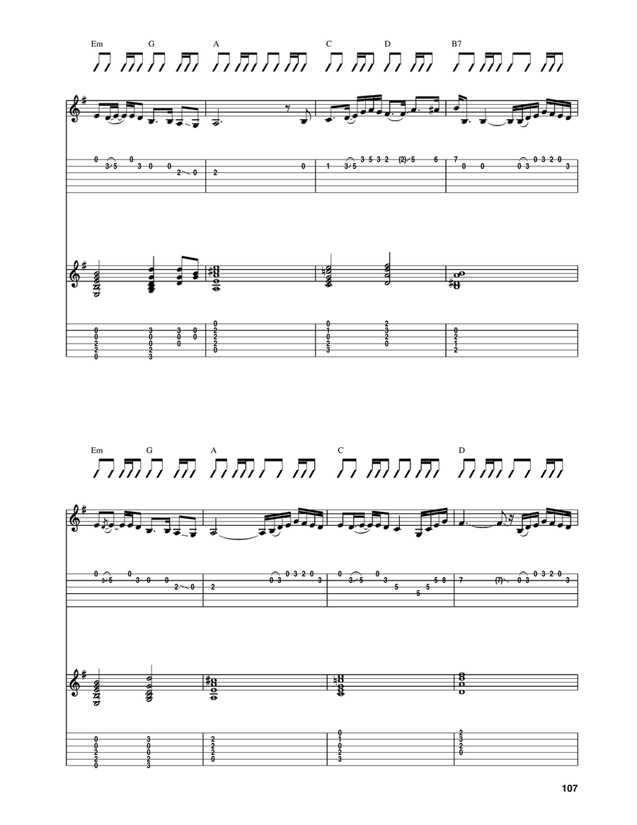 Hellecaster Theme Hellecaster Theme Acoustic Guitar scores gallery preview page 2