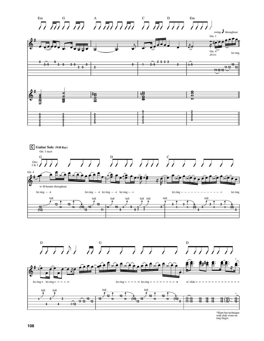 Hellecaster Theme Hellecaster Theme Acoustic Guitar scores gallery preview page 3