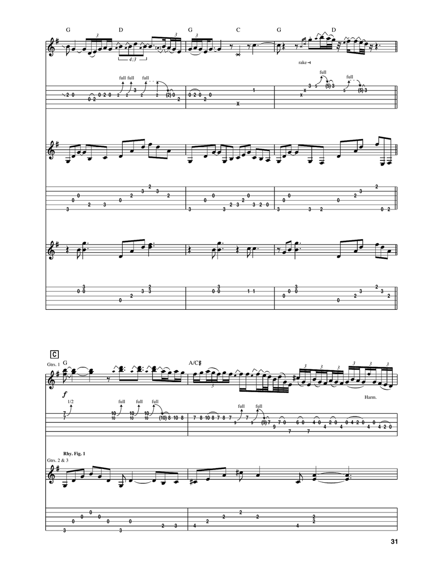 Sweet Dreams Sweet Dreams Acoustic Guitar scores gallery preview page 3