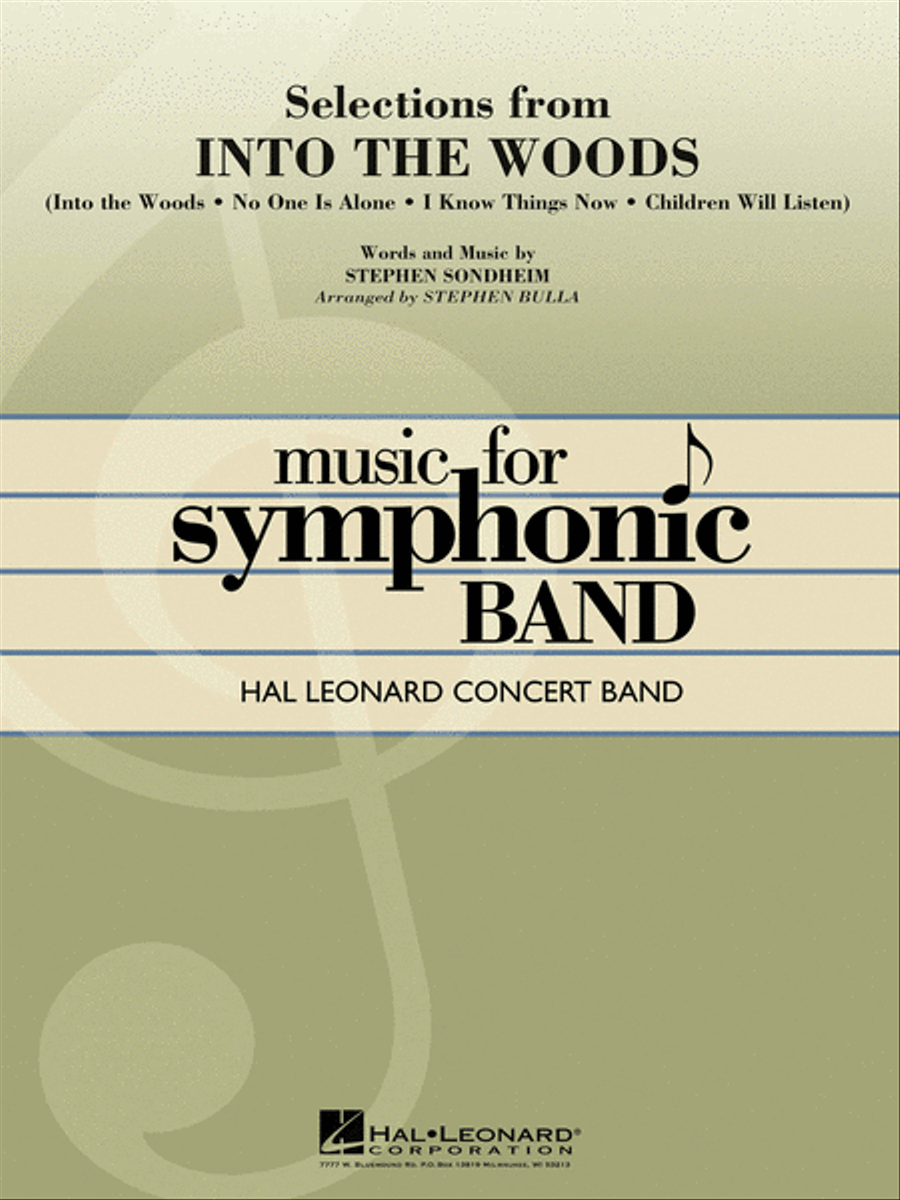 Selections from Into the Woods Concert Band scores gallery preview page 1