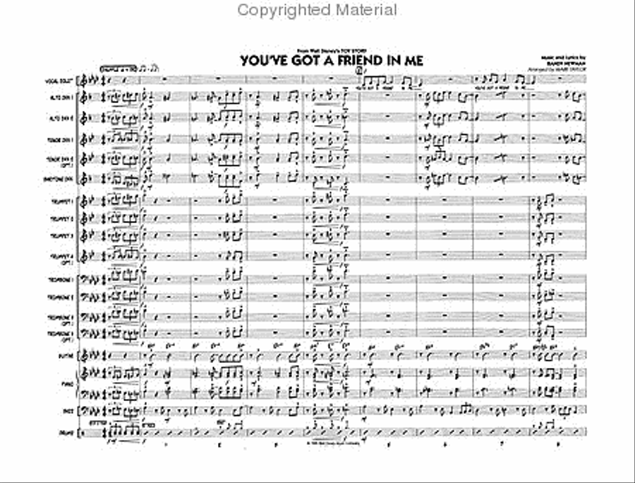 You've Got a Friend in Me (Key: A-flat) Jazz Ensemble scores gallery preview page 2