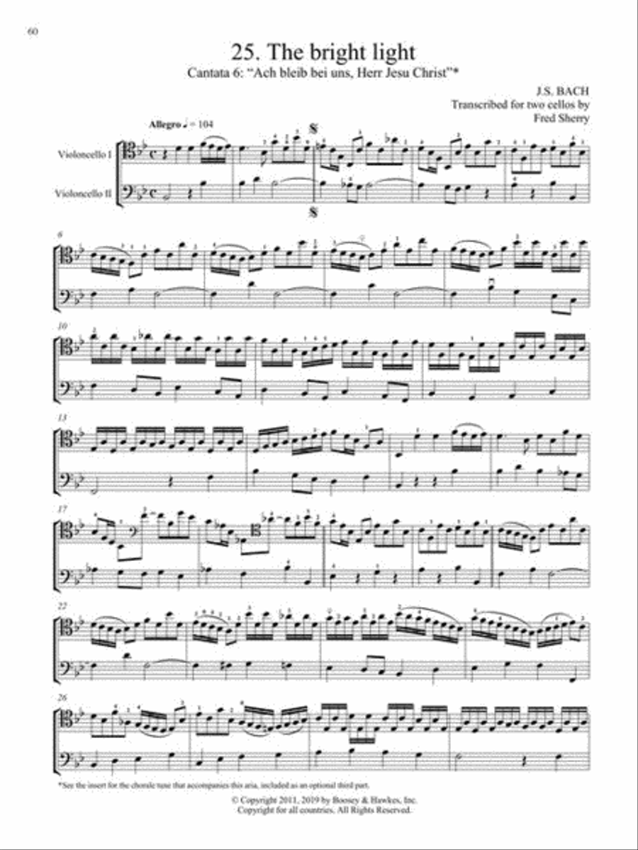 25 Bach Duets from the Cantatas (Revised Edition) String Duet scores gallery preview page 8