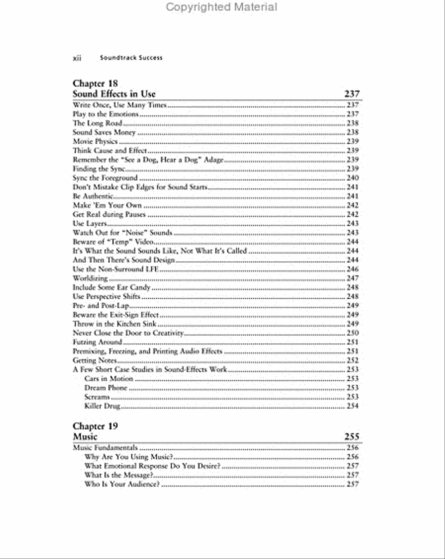 Soundtrack Success -- A Digital Storyteller's Guide to Audio Post-Production Textbook scores gallery preview page 8