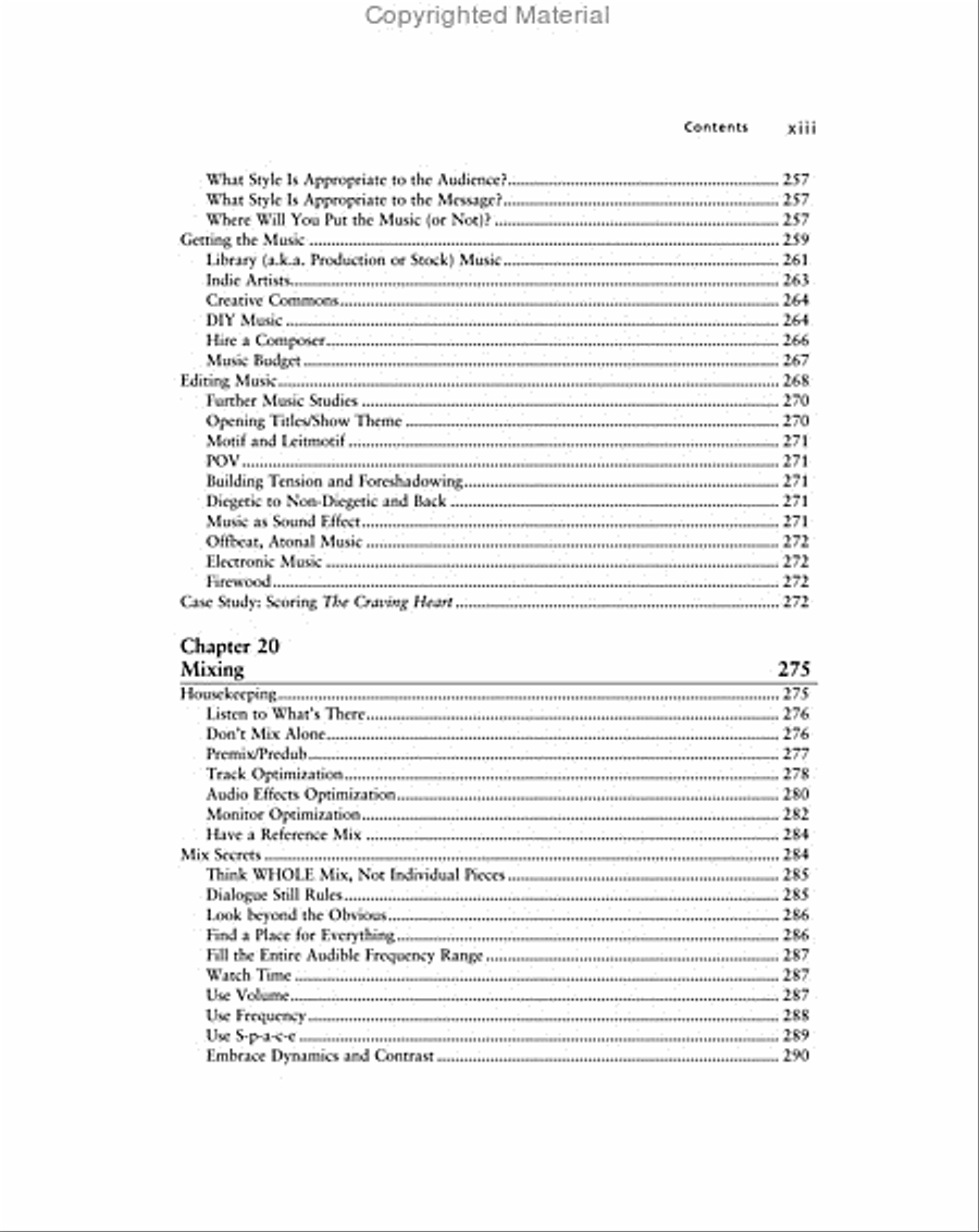 Soundtrack Success -- A Digital Storyteller's Guide to Audio Post-Production Textbook scores gallery preview page 9