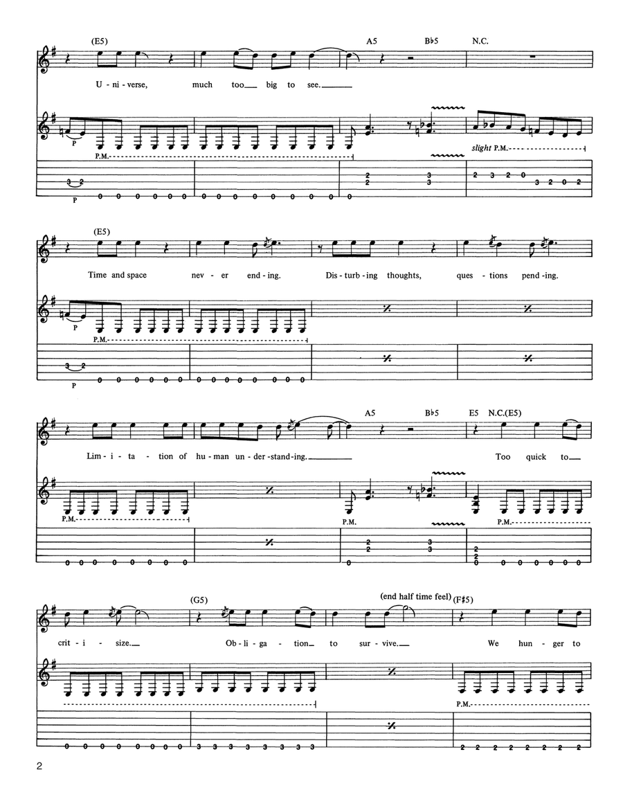 Through The Never Acoustic Guitar scores gallery preview page 2