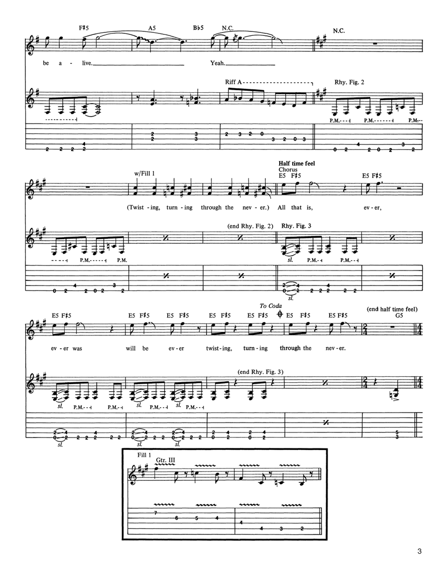 Through The Never Acoustic Guitar scores gallery preview page 3