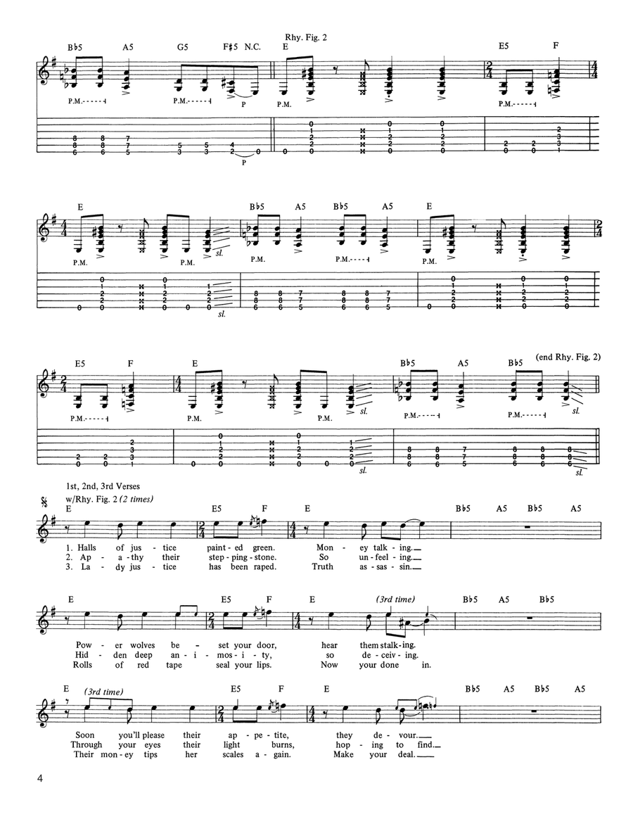 ...And Justice For All ...And Justice For All Acoustic Guitar scores gallery preview page 4