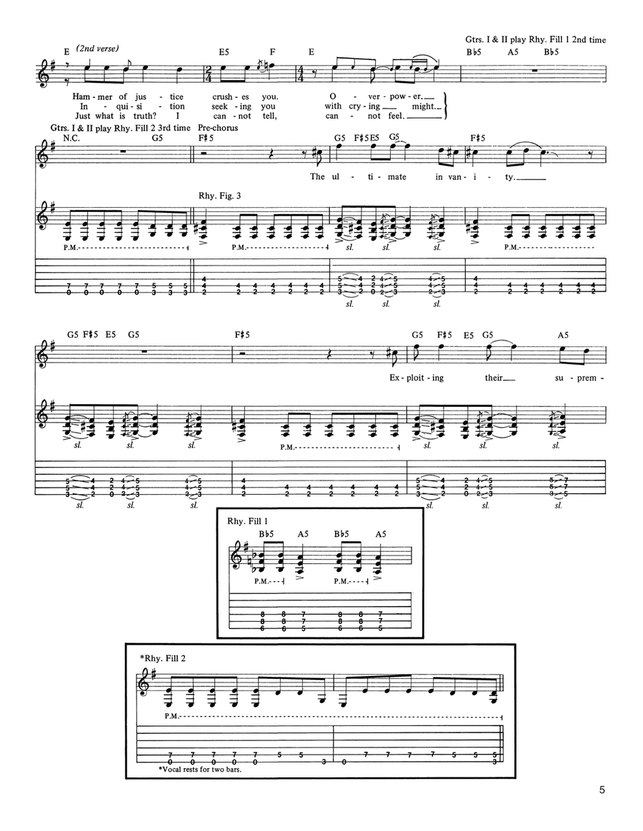 ...And Justice For All ...And Justice For All Acoustic Guitar scores gallery preview page 5