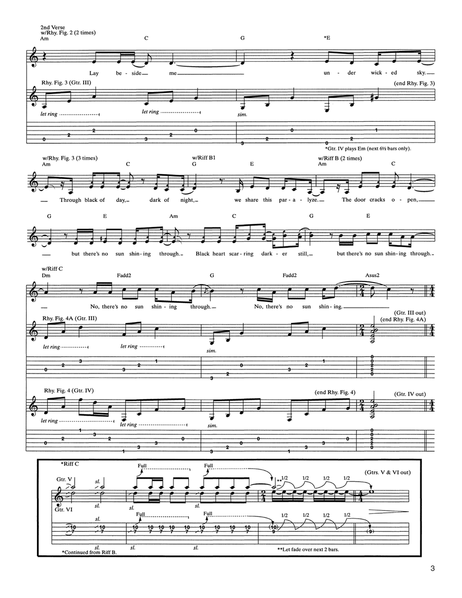 The Unforgiven II The Unforgiven II Acoustic Guitar scores gallery preview page 3